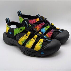 Keen Sandals Womens 7.5 Fisherman Newport H2 Retro Rainbow Tie Dye Colorful NICE